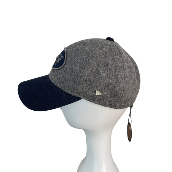 New Era EK Collection NY Jets NFL Wool Blend Baseball Cap Gray & Navy New Size S - Picture 4 of 11